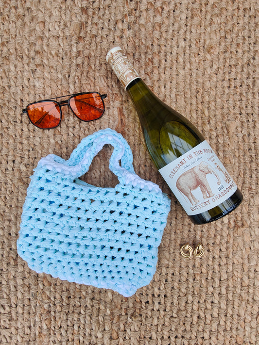 Gemini Bag:In baby blue/lightest blue